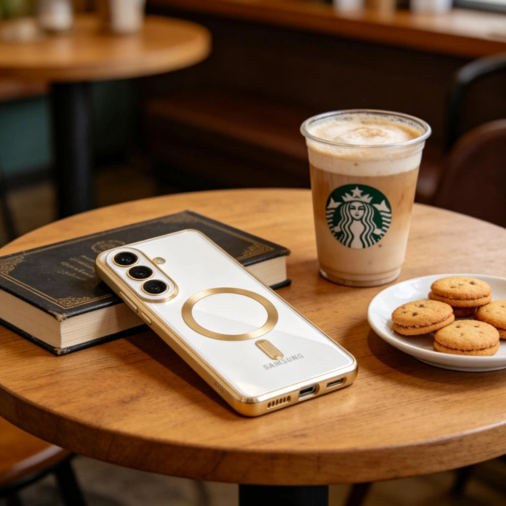 MagSafe Case for Samsung Galaxy S26 Plus S947, Techsuit, Luxury Crystal, Black