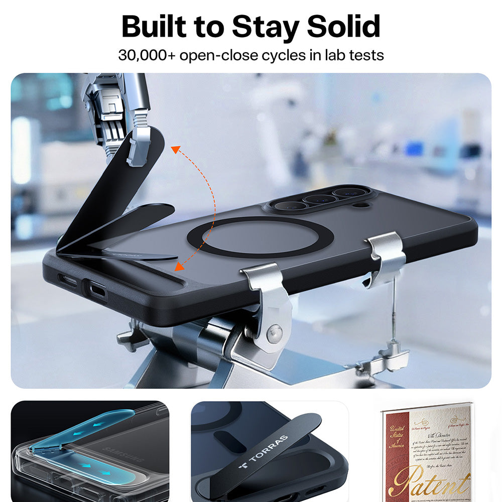 MagSafe Case for Samsung Galaxy S26 Plus, Torras, Pstand, Black