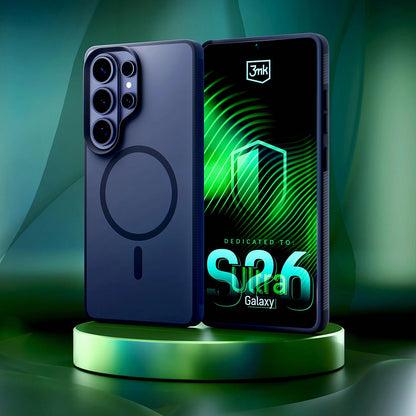 MagSafe Case for Samsung Galaxy S26 Ultra S948, 3MK, Smoke MagCase, Gray