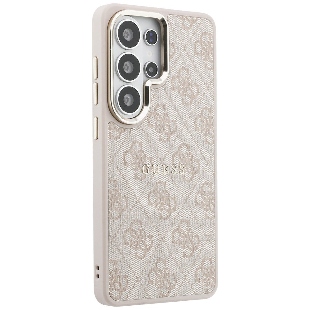 MagSafe Case for Samsung Galaxy S26 Ultra S948, Guess, 4G Embossed Ring, Pink