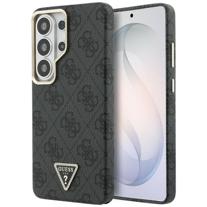 MagSafe Case for Samsung Galaxy S26 Ultra S948, Guess, 4G Triangle Logo, Black