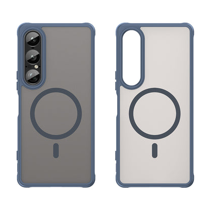 MagSafe Case for Sony Xperia 1 VII, Techsuit, HaloFrost II, Navy Blue