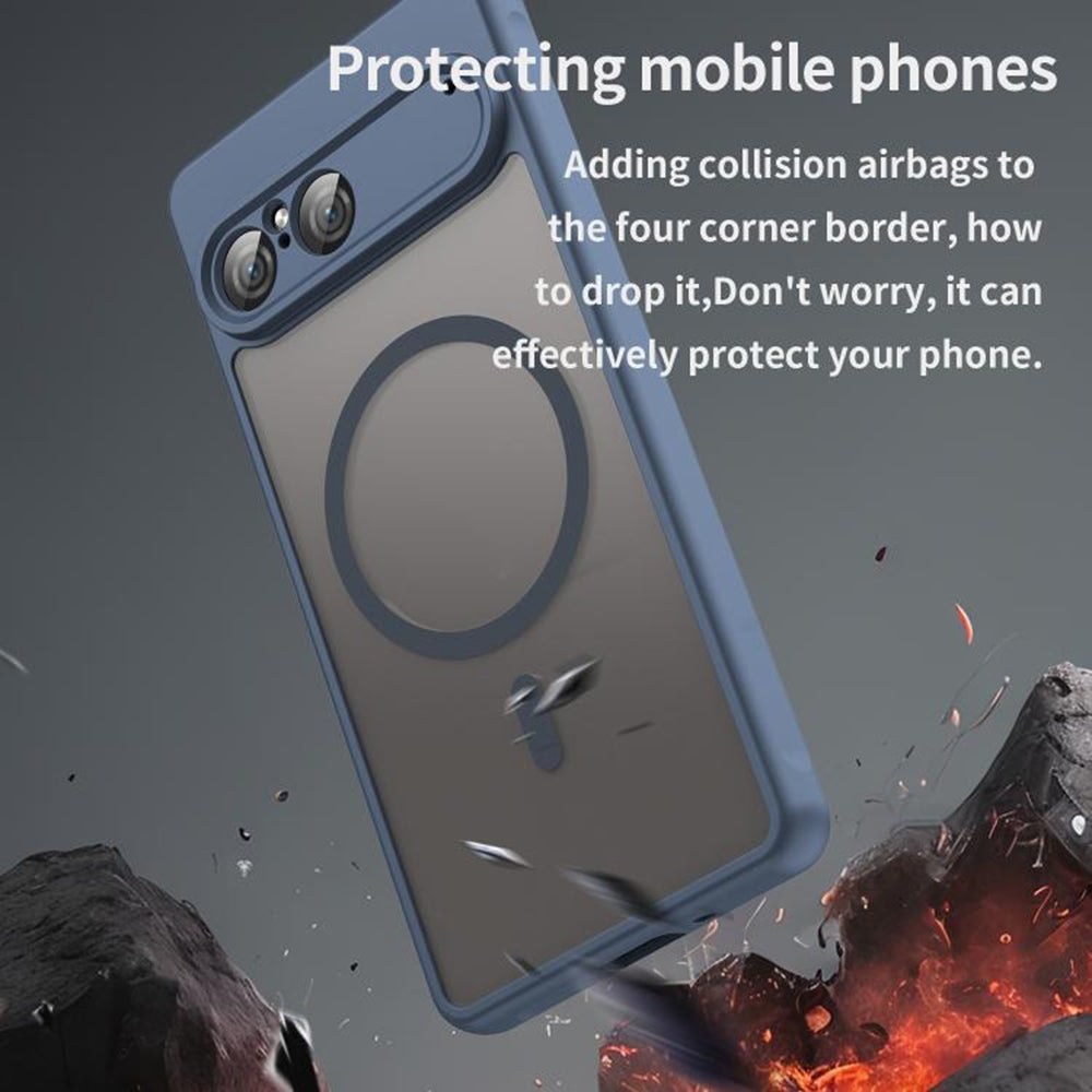 MagSafe Case for Sony Xperia 10 VII, Techsuit, HaloFrost II, Navy Blue