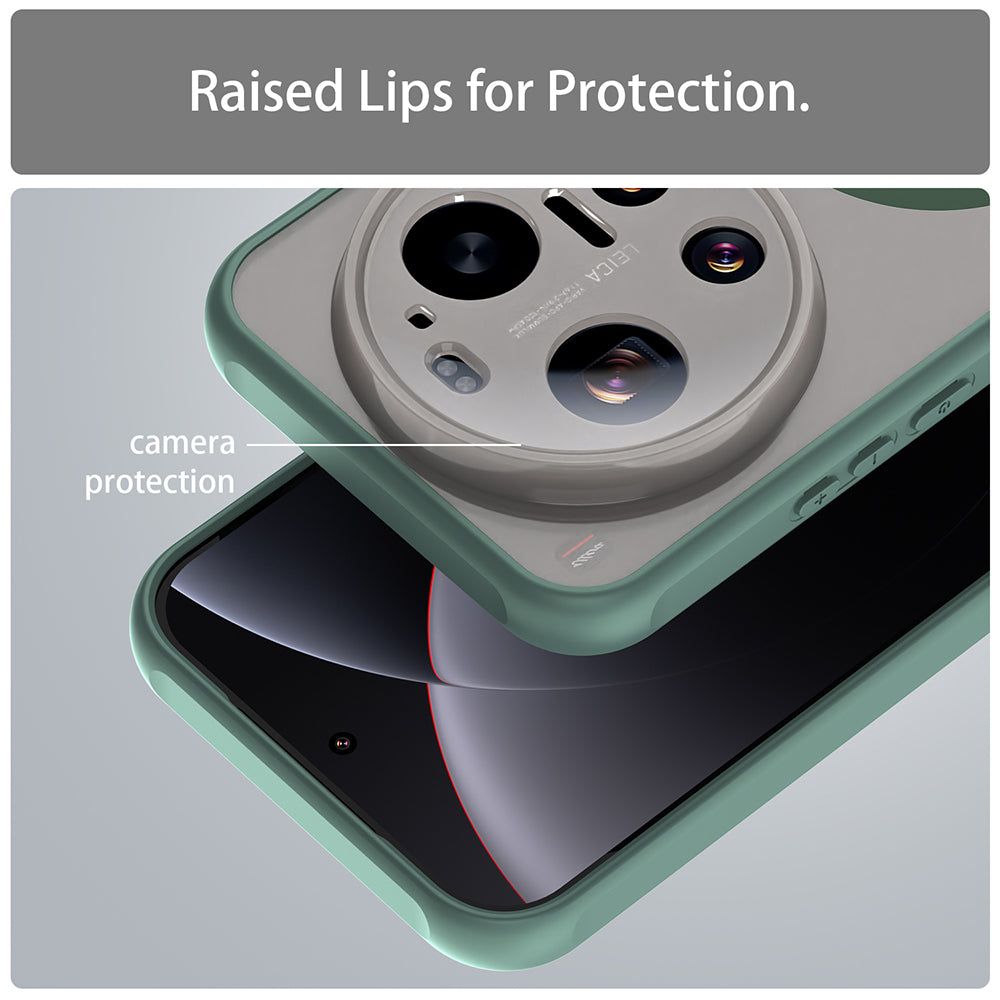 MagSafe Case for Xiaomi 17 Ultra, Techsuit, HaloFrost II, Green