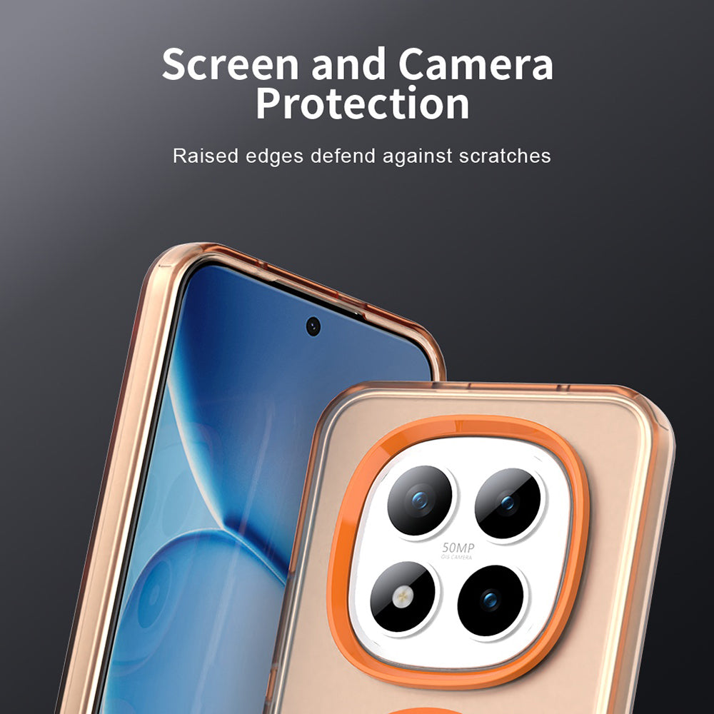 MagSafe Case for Xiaomi Poco M8 Pro / Redmi Note 15 Pro+ 5G, Techsuit, CandyCase, Orange
