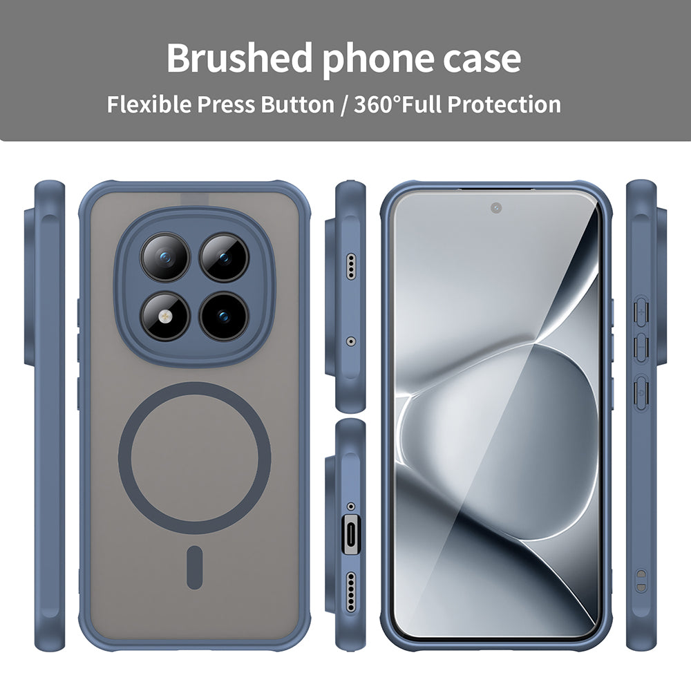 MagSafe Case for Xiaomi Poco M8 Pro / Redmi Note 15 Pro+ 5G, Techsuit, HaloFrost II, Navy Blue