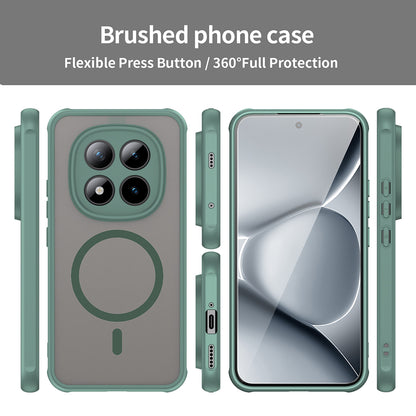 MagSafe Case for Xiaomi Poco M8 Pro / Redmi Note 15 Pro+ 5G, Techsuit, HaloFrost II, Green