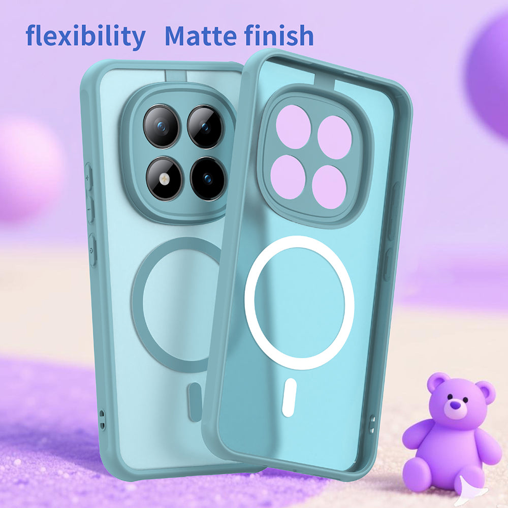 MagSafe Case for Xiaomi Poco M8 Pro / Redmi Note 15 Pro+ 5G, Techsuit, HaloFrost II, Light Green