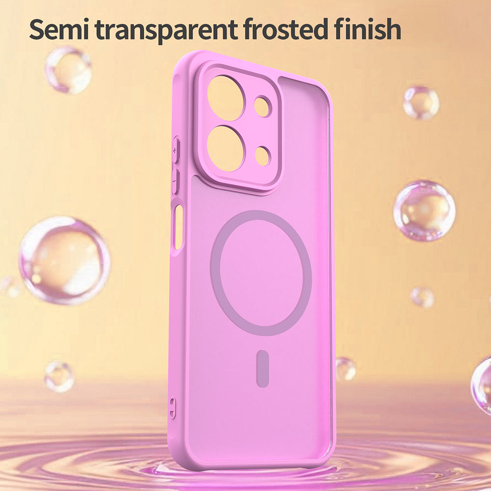 MagSafe Case for Xiaomi Redmi 15C 5G / 15C 4G, Techsuit, HaloFrost II, Pink