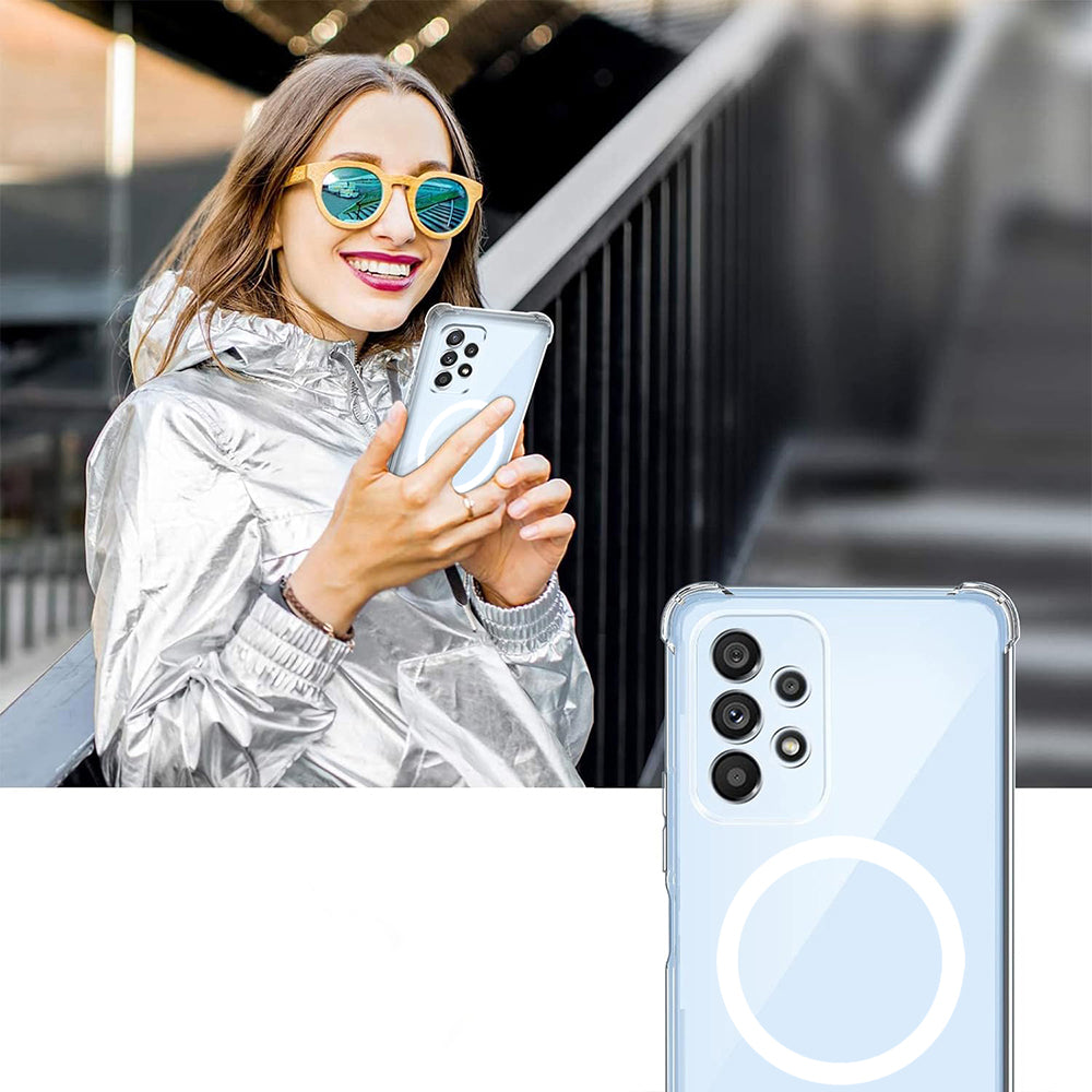 MagSafe Case for Xiaomi Redmi Note 14 4G (Regional), Techsuit, Shockproof, Transparent