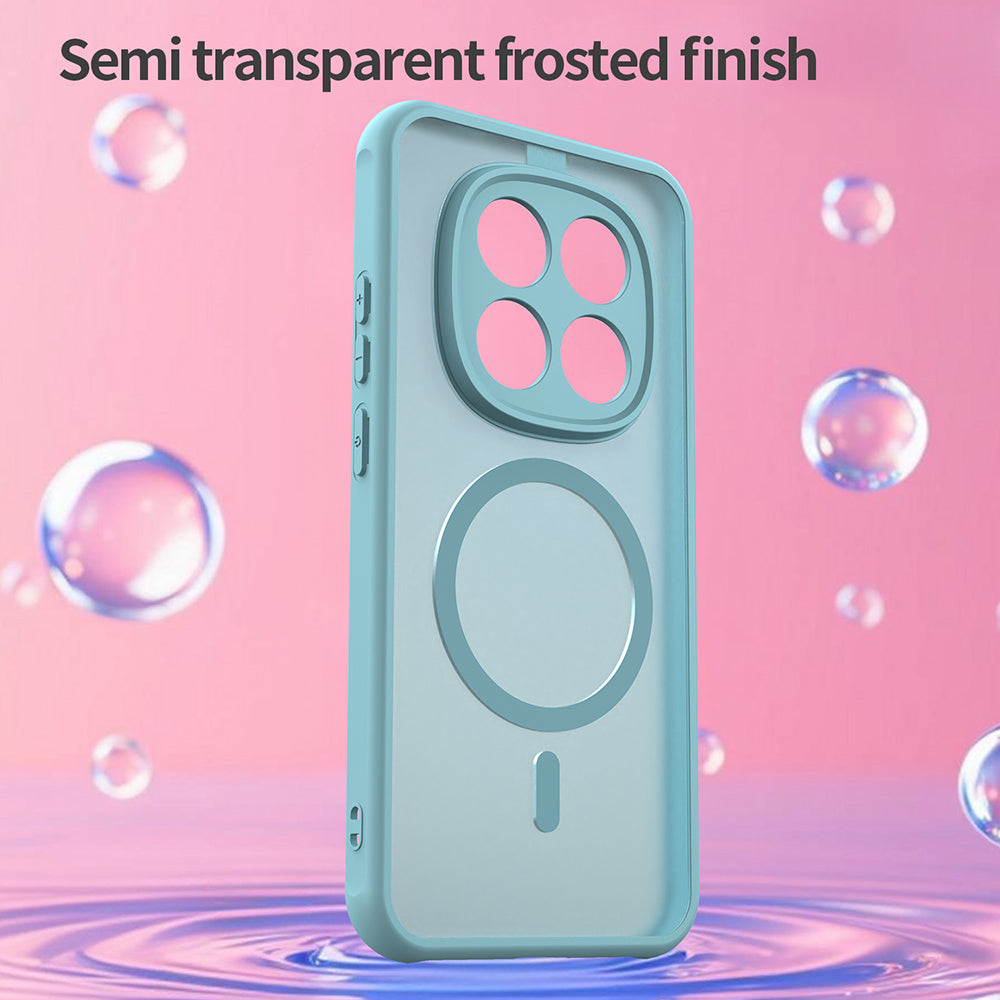 MagSafe Case for Xiaomi Redmi Note 15 Pro 5G, Techsuit, HaloFrost II, Light Green