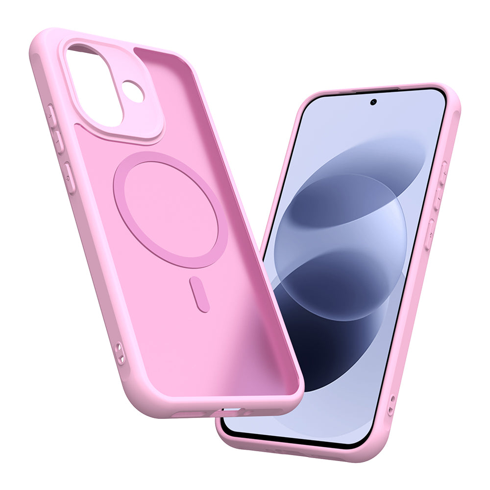 MagSafe Case for Xiaomi Redmi Note 17 4G / Note 17 5G, Techsuit, HaloFrost II, Pink