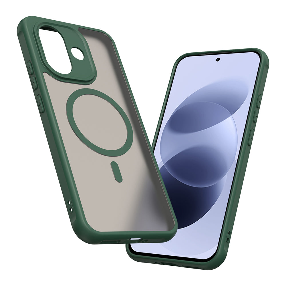 MagSafe Case for Xiaomi Redmi Note 17 4G / Note 17 5G, Techsuit, HaloFrost II, Green