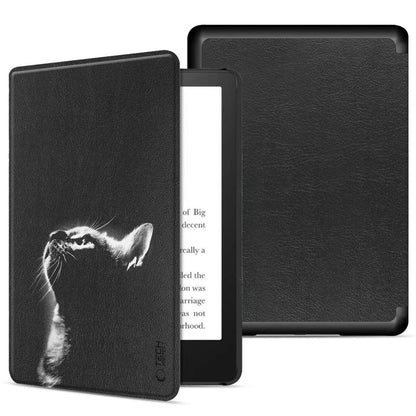 Case for Amazon Kindle Paperwhite 6inch, Tech-Protect, SmartCase Cat, Black