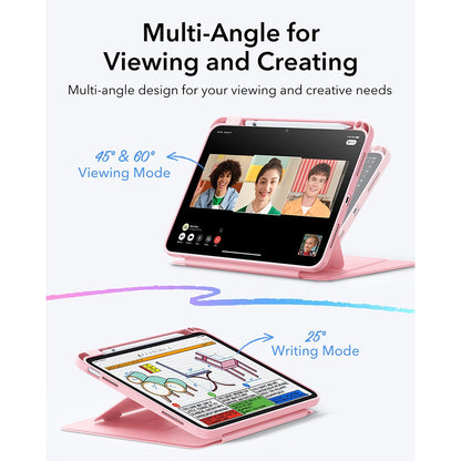 Case for Apple iPad (2025) / (2022), ESR, Flip Hybrid, Pink