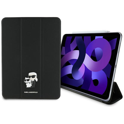 Case for Apple iPad Air 11 (2025) / Air 11 (2024), Karl Lagerfeld, Saffiano Karl & Choupette, Black