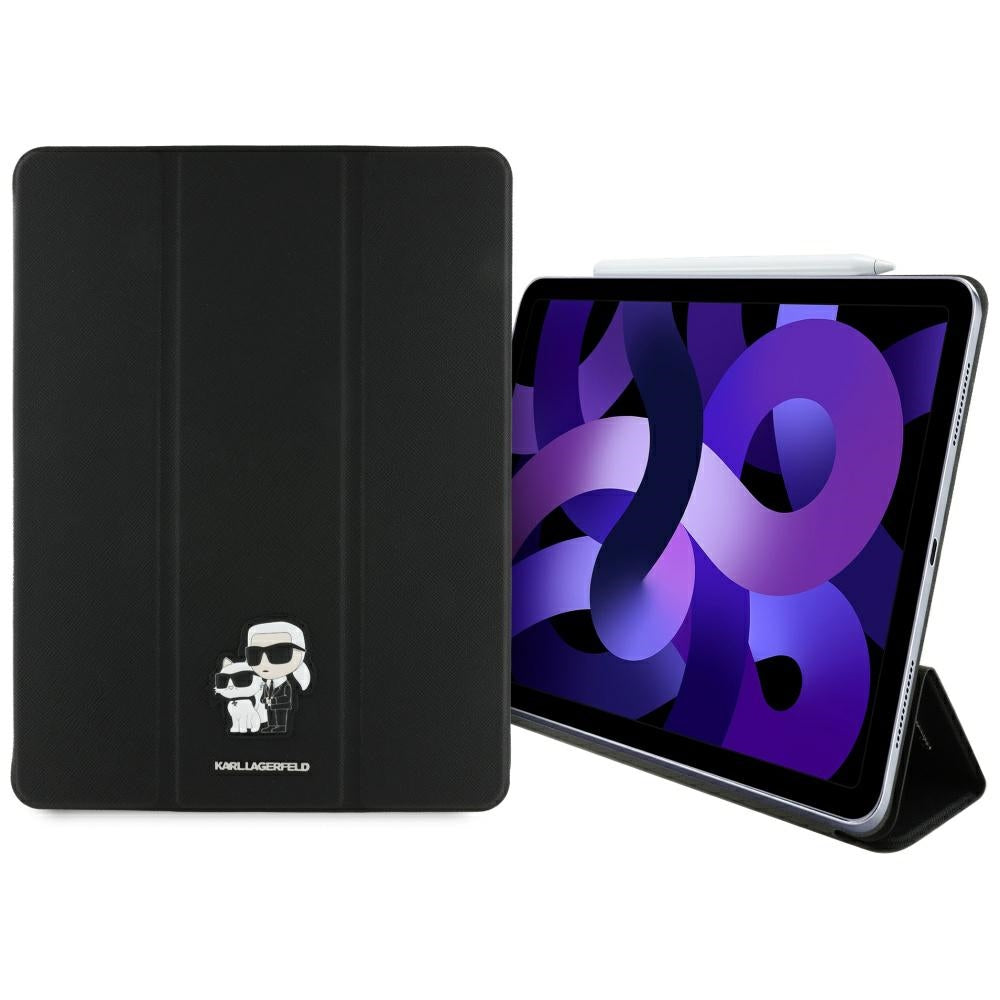 Case for Apple iPad Air 13 (2025) / Air 13 (2024), Karl Lagerfeld, Saffiano Karl & Choupette, Black