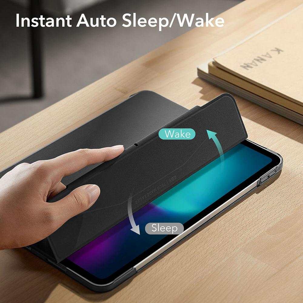 Case for Apple iPad Pro 13 (2024), ESR, Ascend Trifold, Satin Black