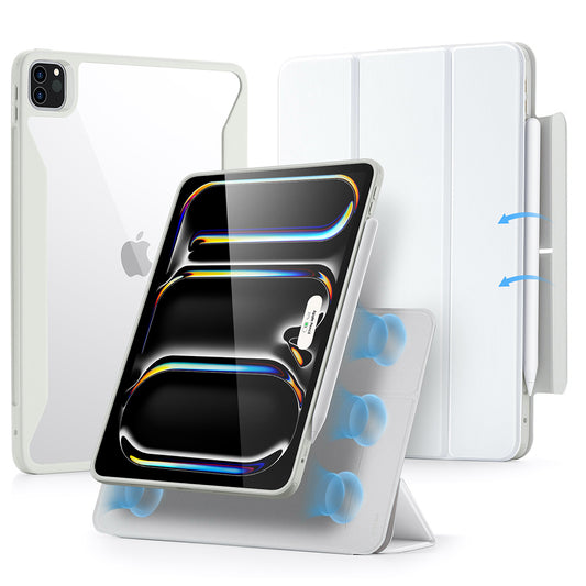 Case for Apple iPad Pro 13 (2024), ESR, Rebound Hybrid, White