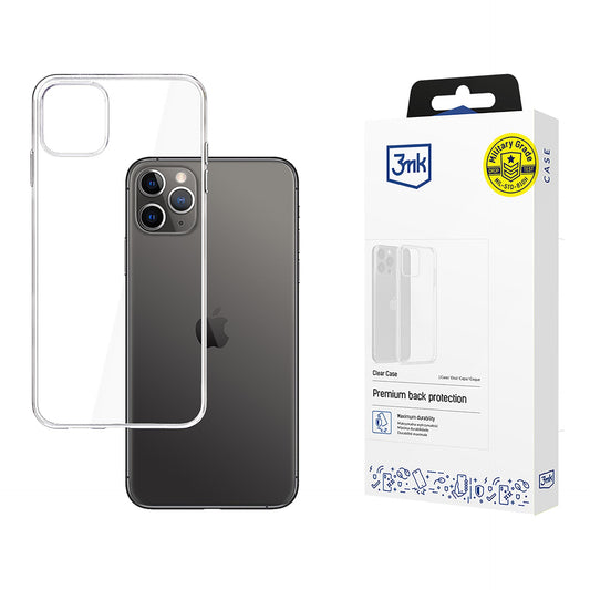 Case for Apple iPhone 11 Pro Max, 3MK, Clear, Transparent