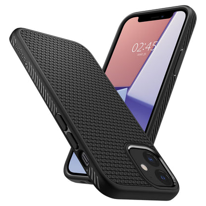 Case for Apple iPhone 12 / 12 Pro, Spigen, Liquid Air, Black