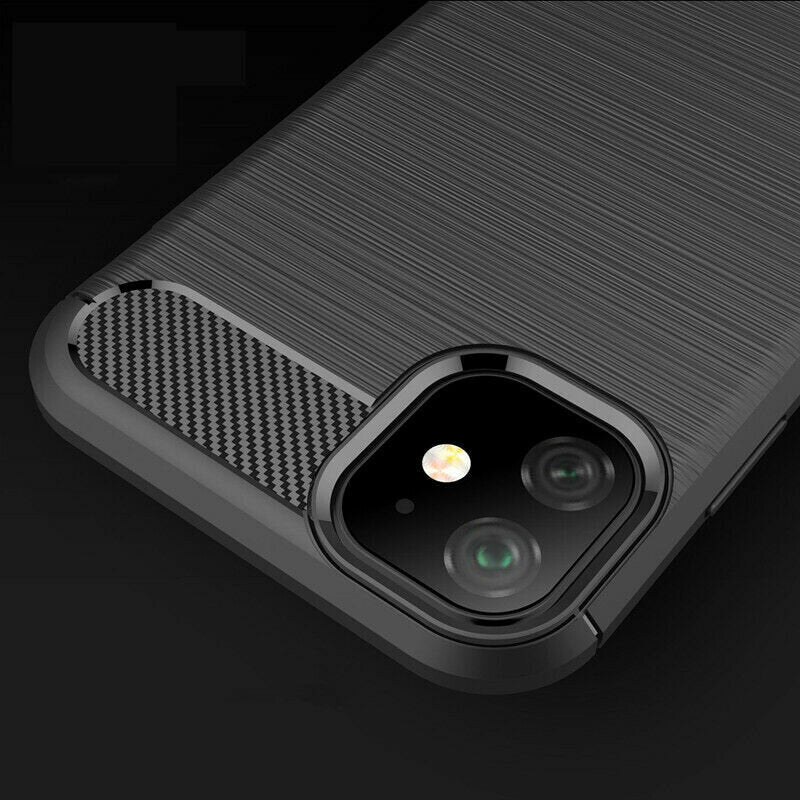 Case for Apple iPhone 12 / 12 Pro, Techsuit, Carbon, Black