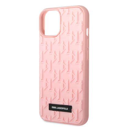 Case for Apple iPhone 14 Plus, Karl Lagerfeld, 3D Monogram, Pink