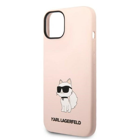Case for Apple iPhone 14 Plus, Karl Lagerfeld, Choupette Silicone, Pink