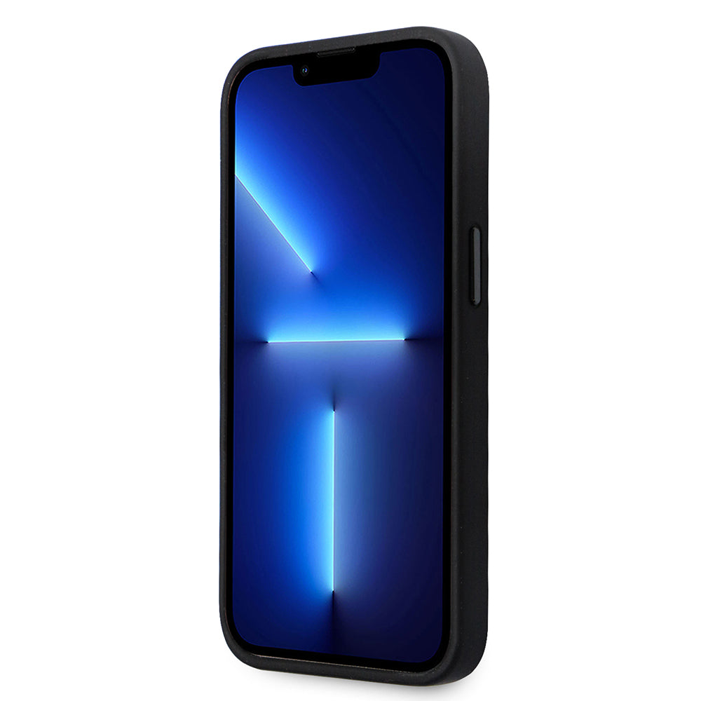 Case for Apple iPhone 14 Pro, Karl Lagerfeld, Silicone Choupette Metal, Black