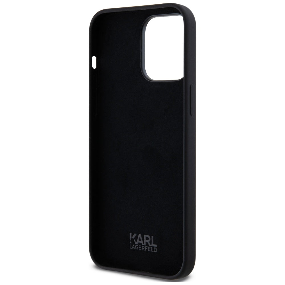 Case for Apple iPhone 14 Pro Max, Karl Lagerfeld, Silicone Script, Black