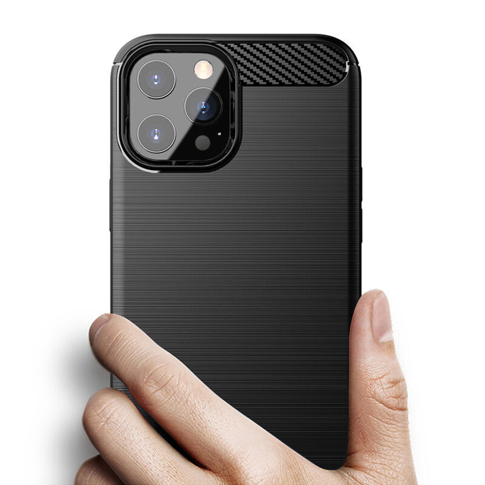 Case for Apple iPhone 14 Pro, Techsuit, Carbon, Black