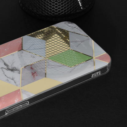 Case for Apple iPhone 15 Plus, Techsuit, Marble, Purple