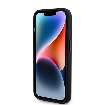 Case for Apple iPhone 15 Pro, Karl Lagerfeld, Silicone Metal Ikonik, Black