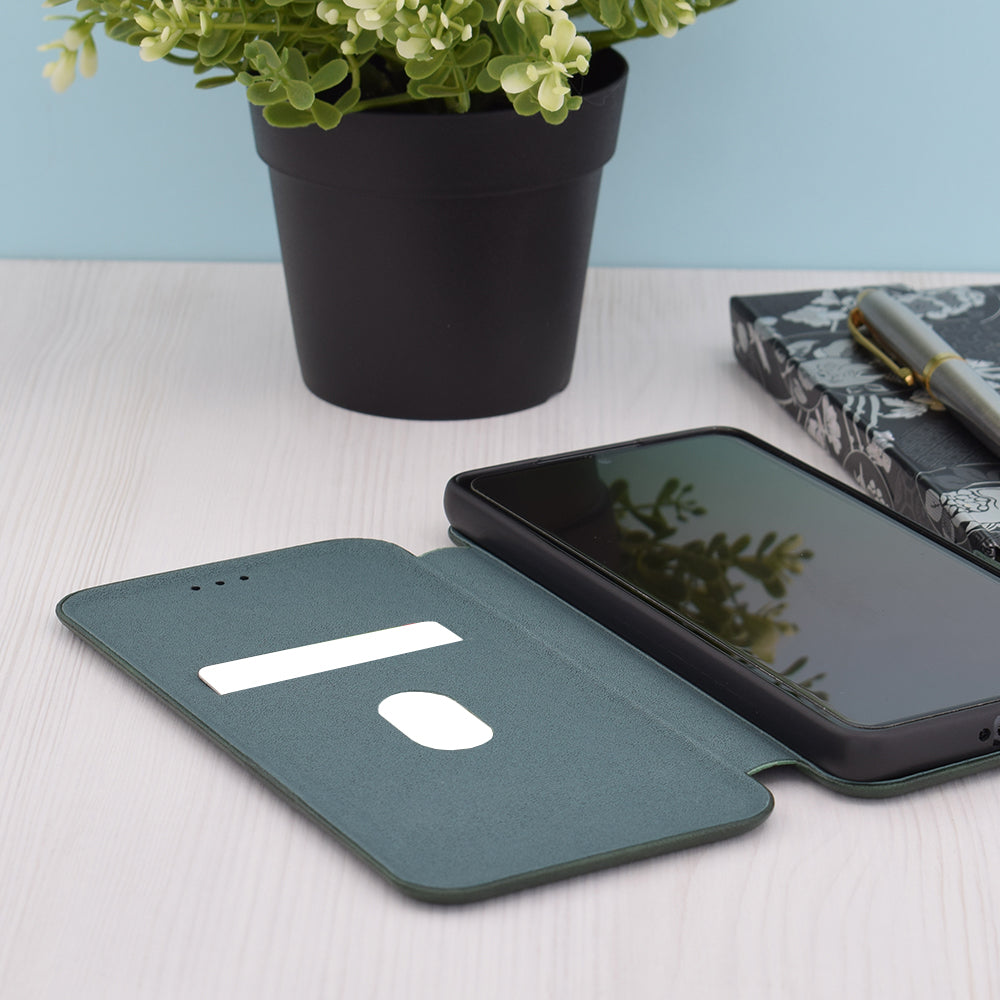 Case for Apple iPhone 15 Pro Max, Techsuit, Safe Wallet Plus, Green