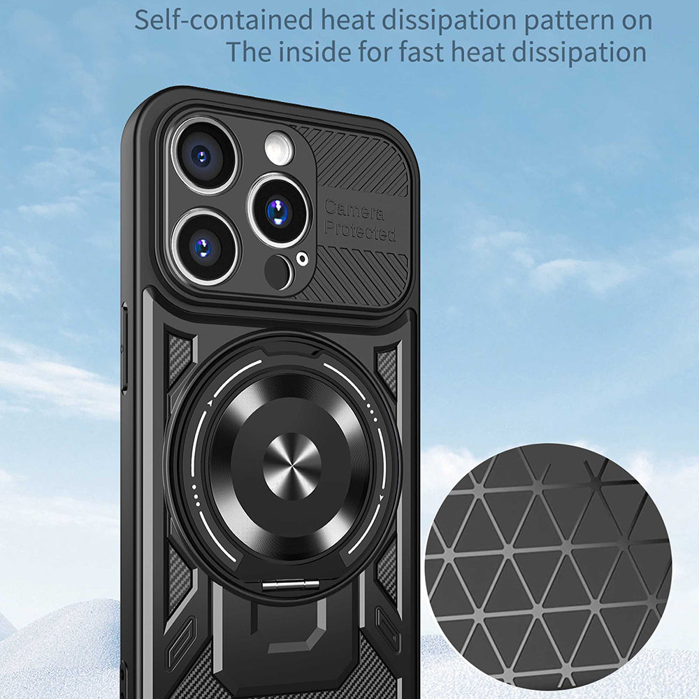 Case for Apple iPhone 15 Pro, Techsuit, RuggedCam, Gray
