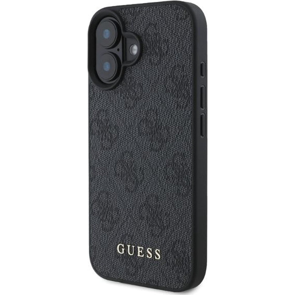 Case for Apple iPhone 16, Guess, 4G Classic, Black