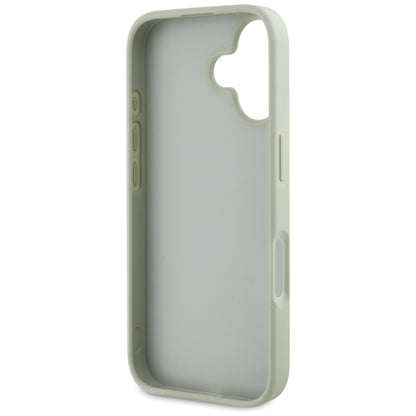 Case for Apple iPhone 16, Guess, Grained Big 4G Logo Small Classic Logo, Green