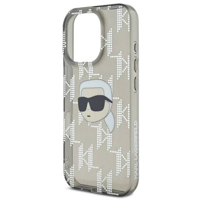 Case for Apple iPhone 16 Pro, Karl Lagerfeld, IML Luxury Electroplated Karl's Head, Black