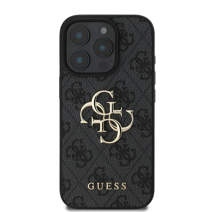 Case for Apple iPhone 16 Pro Max, Guess, 4G Big Logo, Black