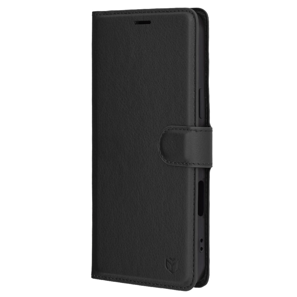 Case for Apple iPhone 16 Pro Max, Techsuit, Leather Folio, Black