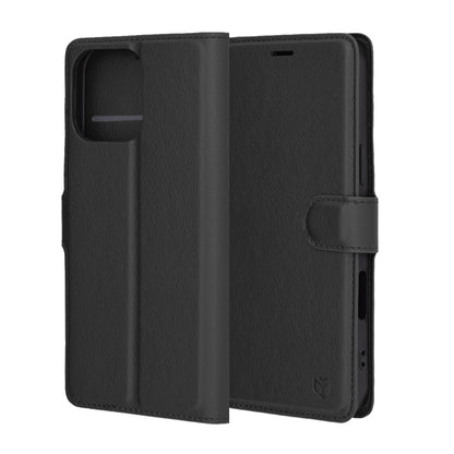Case for Apple iPhone 16 Pro Max, Techsuit, Leather Folio, Black