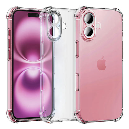 Case for Apple iPhone 16, Techsuit, Shockproof Clear, Transparent