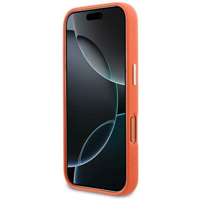 Case for Apple iPhone 17 Pro, Guess, Resin Logo, Orange