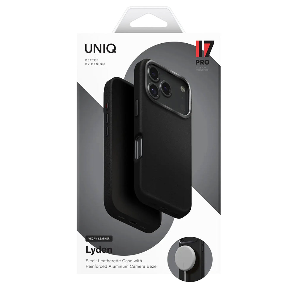 Case for Apple iPhone 17 Pro Max, UNIQ, Lyden Leatherette, Blue