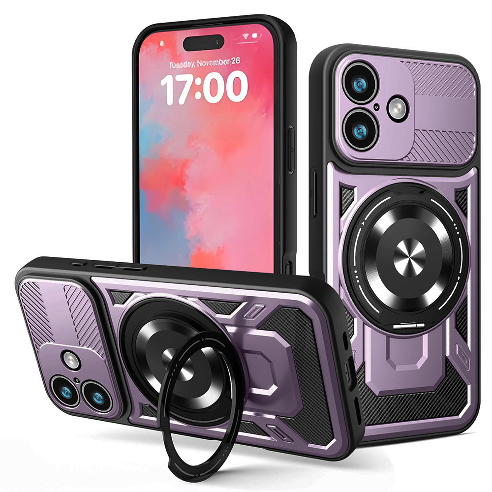 Case for Apple iPhone 17, Techsuit, RuggedCam, Purple