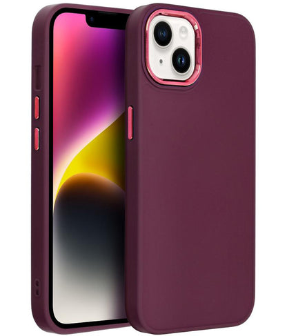 Case for Apple iPhone 18 Pro / iPhone 17 Pro, OEM, Frame, Burgundy
