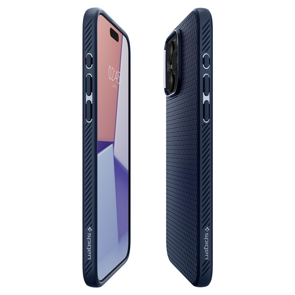 Case for Apple iPhone 15 Pro, Spigen, Liquid Air Matte, Navy ACS06705