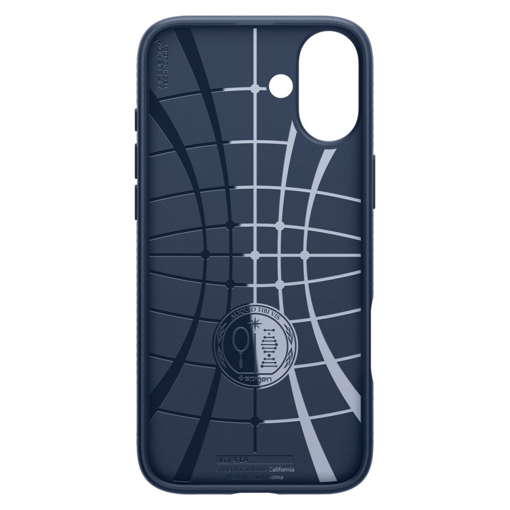 Case for Apple iPhone 16, Spigen, Liquid Air, Navy ACS08195