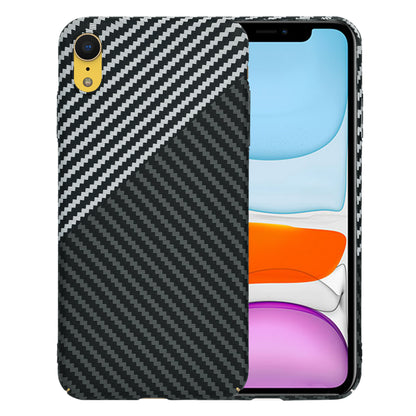Case for Apple iPhone XR, Techsuit, Carbonite FiberShell, Black Gray