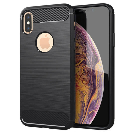 Case for Apple iPhone XS Max, Techsuit, Carbon, Black